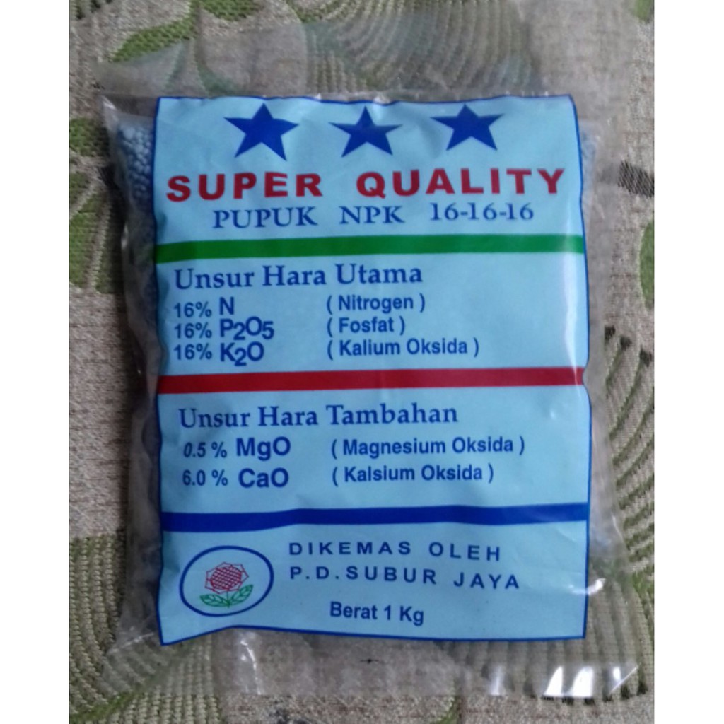 kg Pupuk NPK 16 16 16 Mg Ca Super Quality Shopee Indonesia