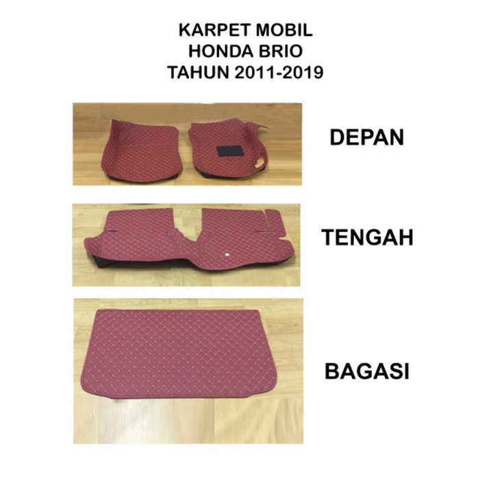 Karpet Mobil Haima Honda Brio Full set high quality