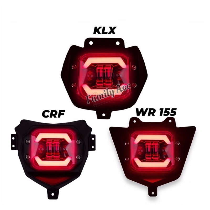 REFLEKTOR DAYMAKER 2 MODE Hight Low 40 WATT DC PLUS BATOK CARBON DAYMAKER SUPERMOTO CRF 150L WR155 KLX BF DTRACKER