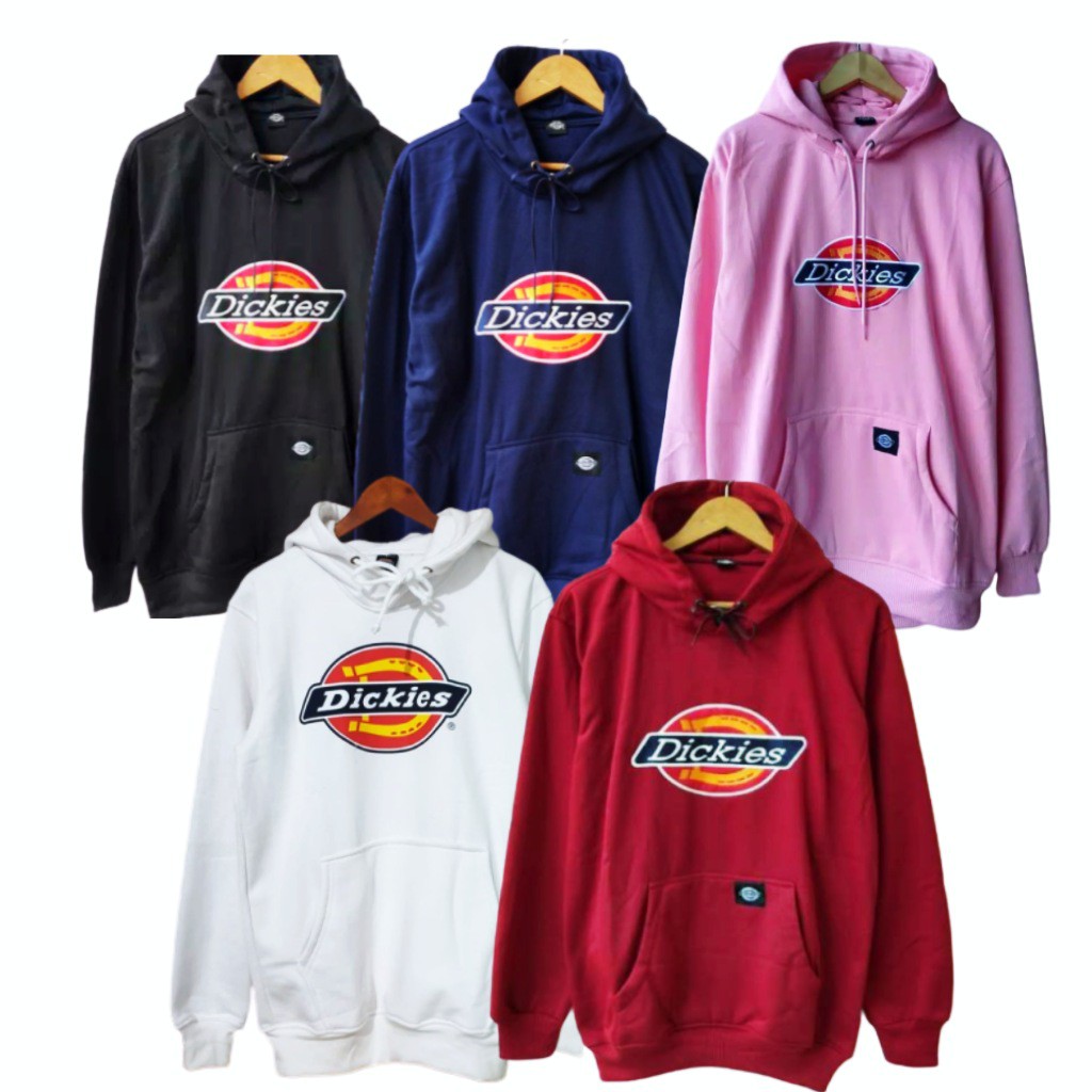 Hoodie Zipper dickies distro untuk pria wanita Size XL | jaket couple | murah meriah | Unisex