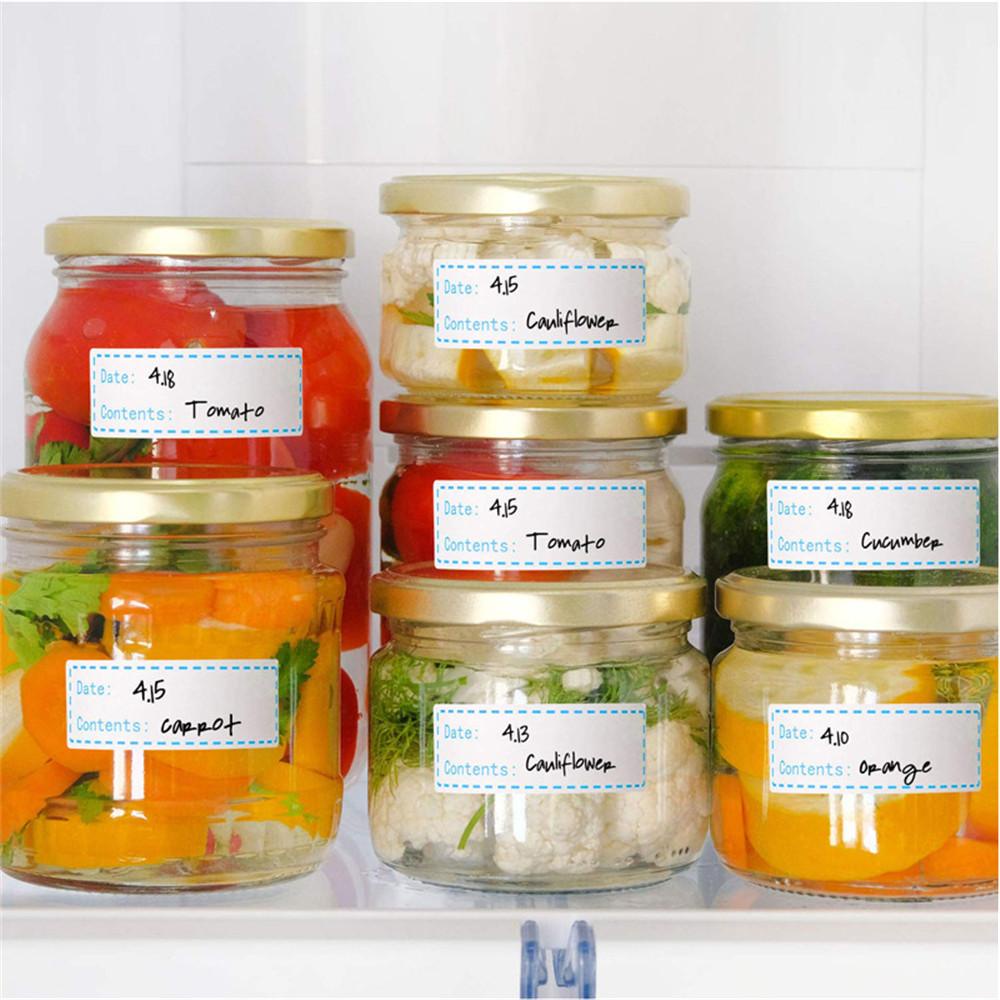 Populer Label Penyimpanan Makanan Waterproof Container Kulkas Toples Stiker