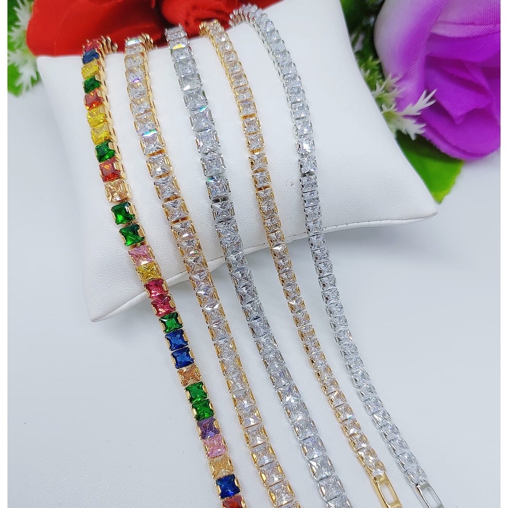 Xuping Gelang Full Mata Terbaru Rantai Kecil.Besar 90 A B