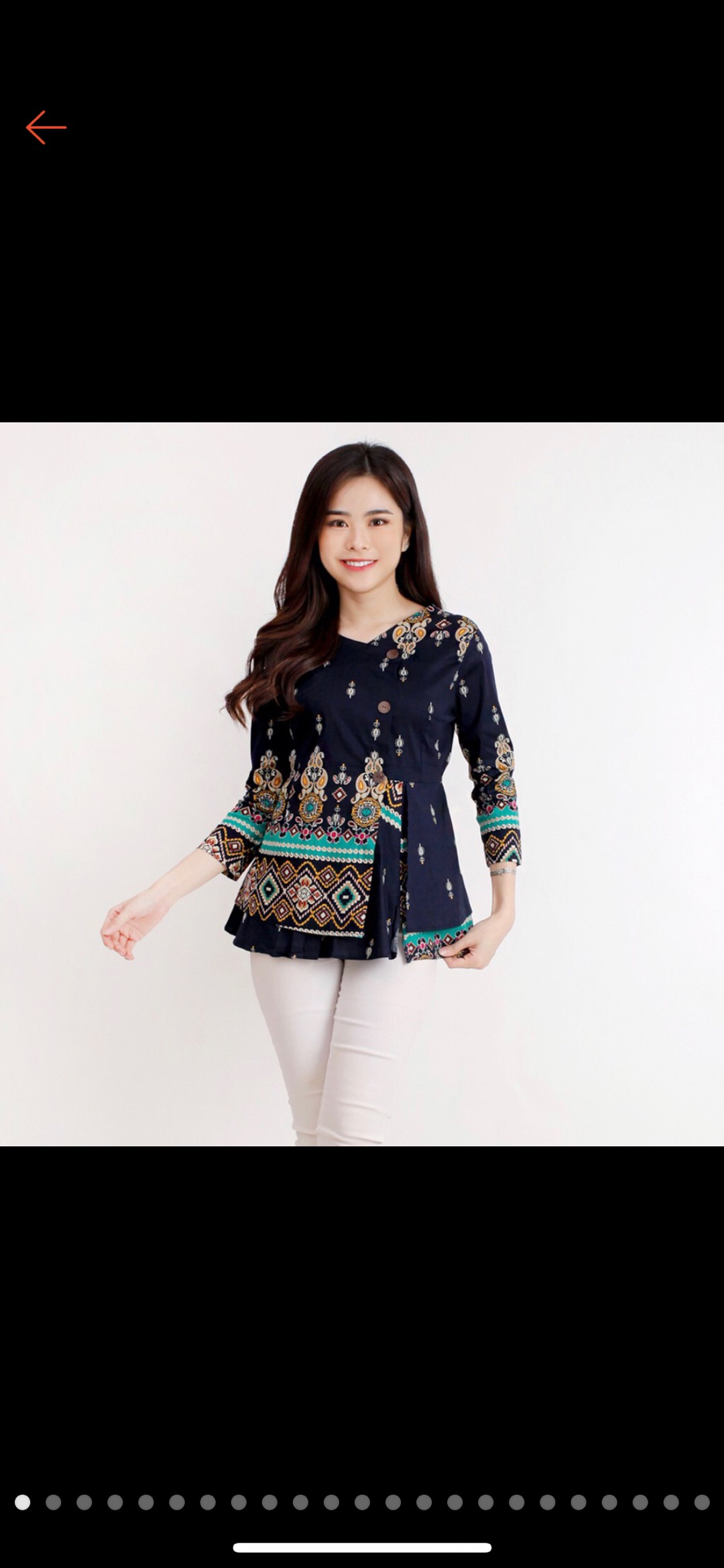 Batik Wanita - Atasan Blouse Batik Fashion Wanita 184 Size Xl
