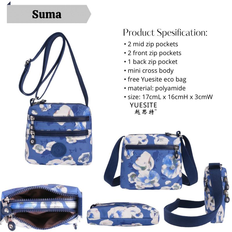 TAS SELEMPANG MINI WANITA YUESITE SUMA CROSSBODY SLINGBAG