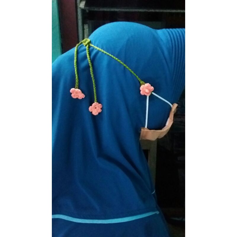 strap masker rajut 2 in 1 strap+konektor masker