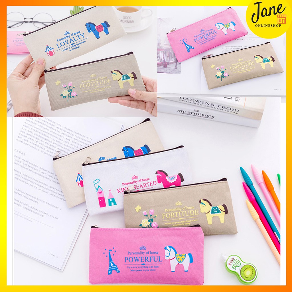 

Pen Pencil Case Royal Horse / Tempat Kosmetik/ Tempat Pensil