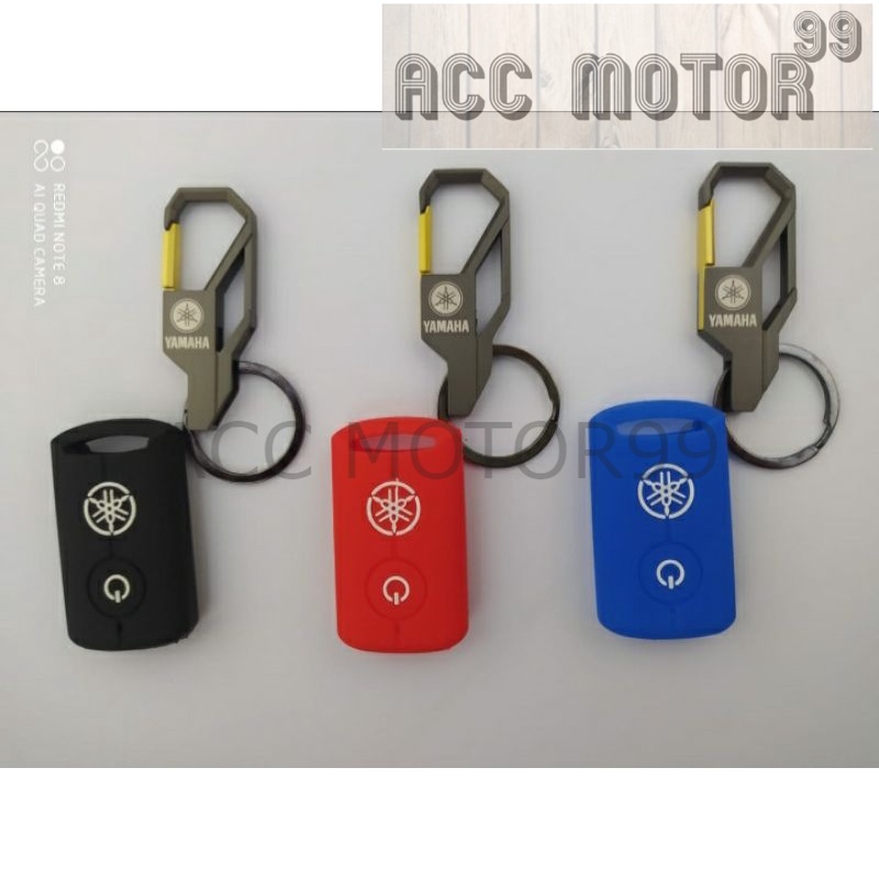 Paket Gantungan kunci smartkey + cover remot nmax new nmax 2020 2022 aerox lexi xmax