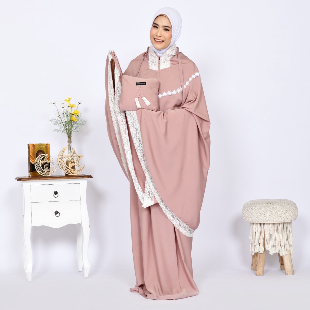 Mukena Dewasa Super Silky Premium Renda Mewah