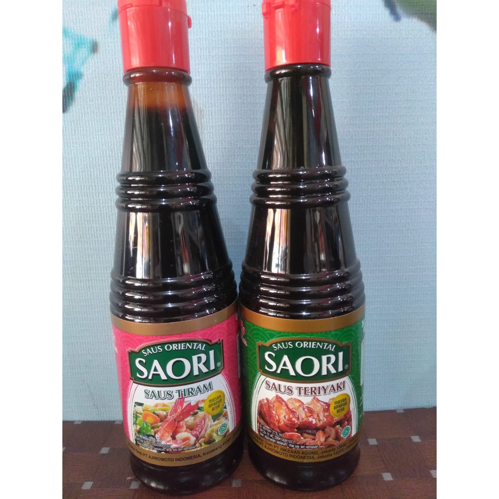 

Saori saos oriental 270ml , murah enak packing ori.