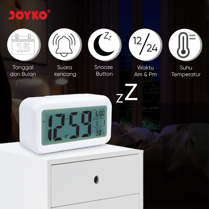 Jam Beker Dering Digital Alarm Clock Joyko ALCL-602D