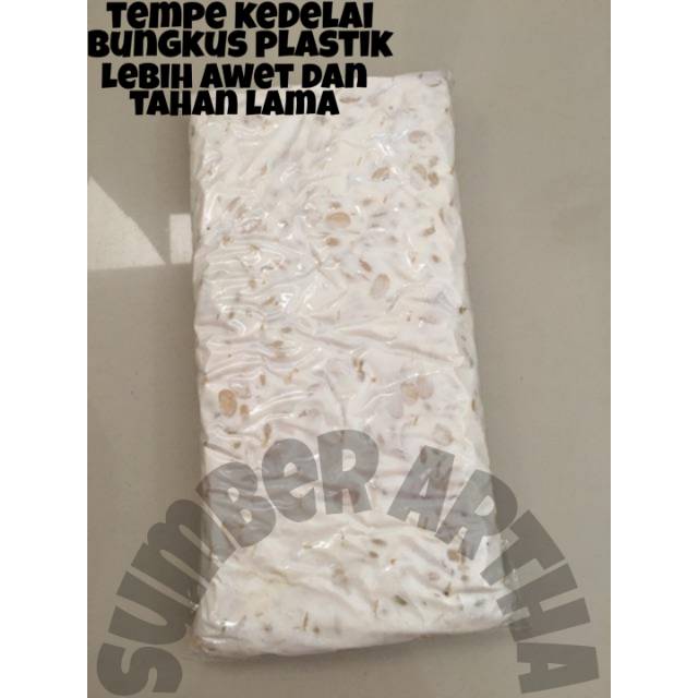 Tempe Kedelai Murah besar bungkus plastik awet dan tahan Tempe Kedelai Murah besar bungkus plastik awet dan tahan