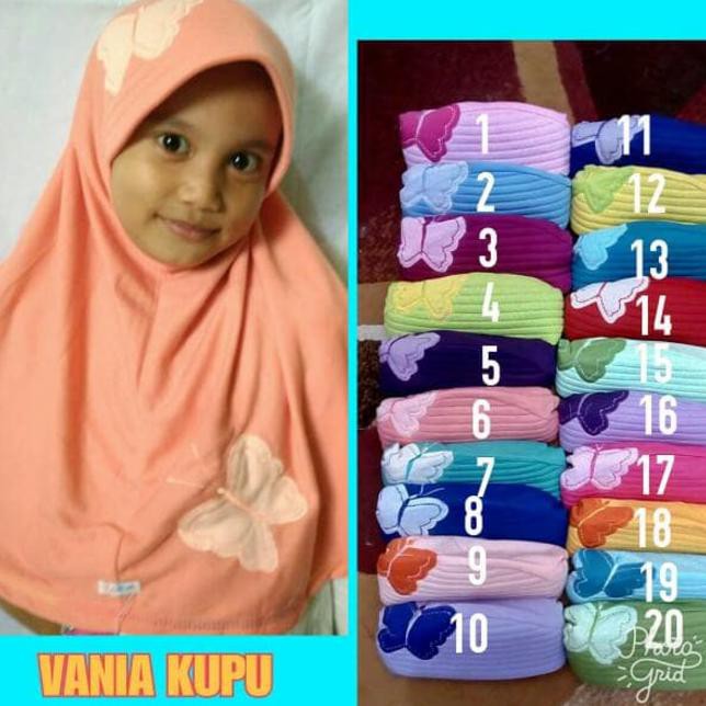Jilbab Anak Merk Vania Fahira /Bergo Sekolah Sd