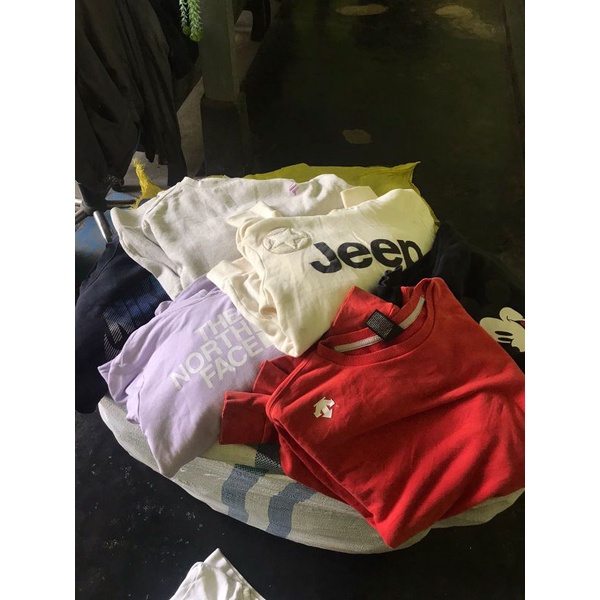 Borongan Hoodie Mix Crewneck Kaki/Grade C Second