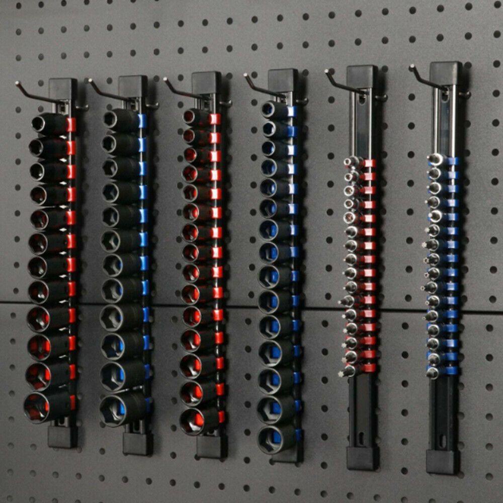 Populer Gantungan Kunci Sok Universal Rel Bracket Rel Klip Dinding Holder Wrench Organizer