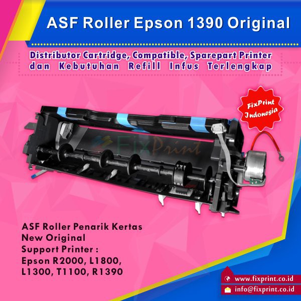 ASF Roller Penarik Kertas Epson Stylus Photo R2000 L1800 L1300 T1100 R1390 New Original Murah