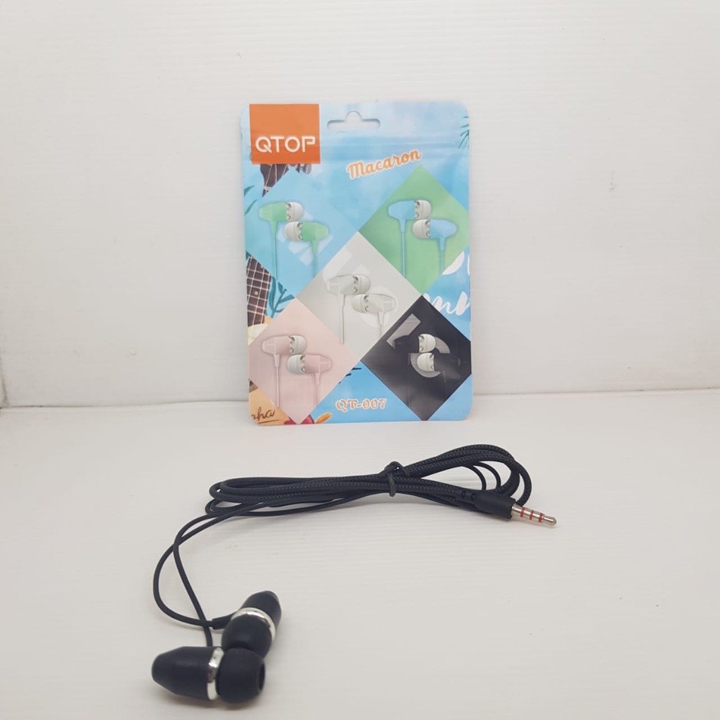 Headset Earphones Qtop007 musik angel Macaron  [Qtop.Id]
