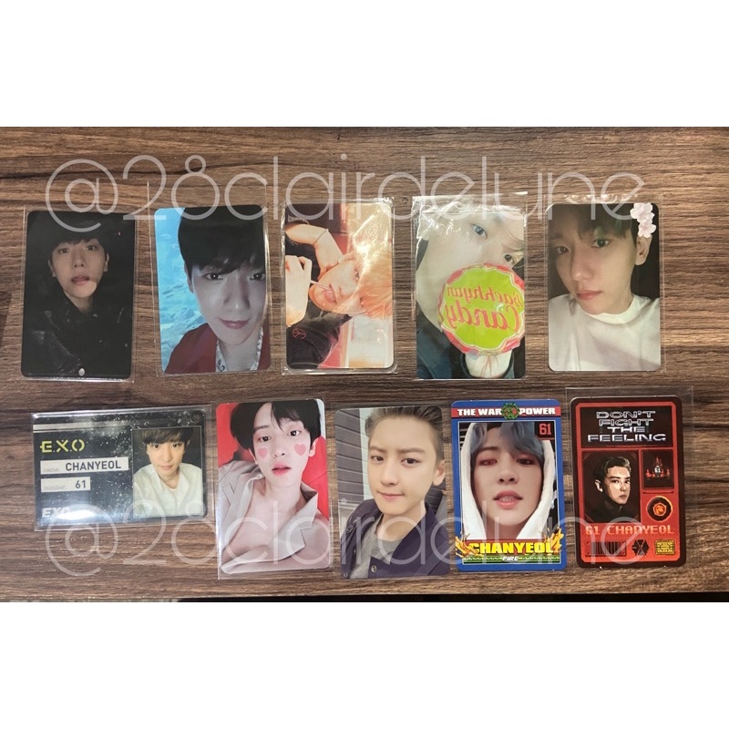 pc baekhyun chanyeol bambi delight kembang desa love shot power dftf id card japan love me right lmr
