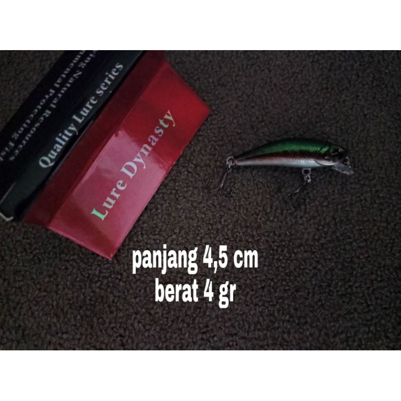 minnow sinking ul lure dynasty 4.5 cm