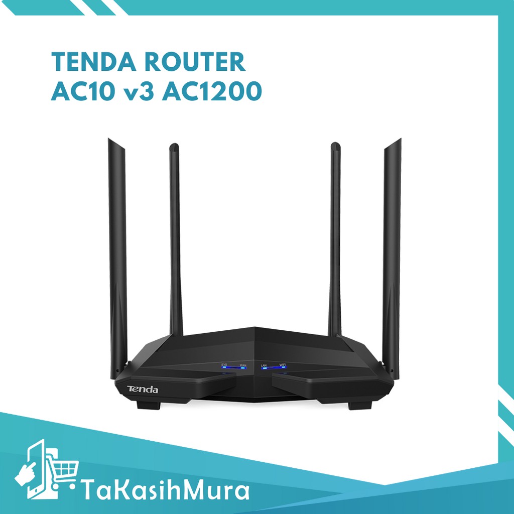 Router Tenda AC10 V3 AC1200 Smart Dual-Band WiFi Smart Wireless Router