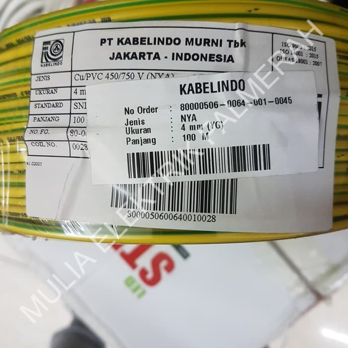 Jual Kabel Nya 4mm Kawat Supreme Kabelindo Metal Shopee Indonesia