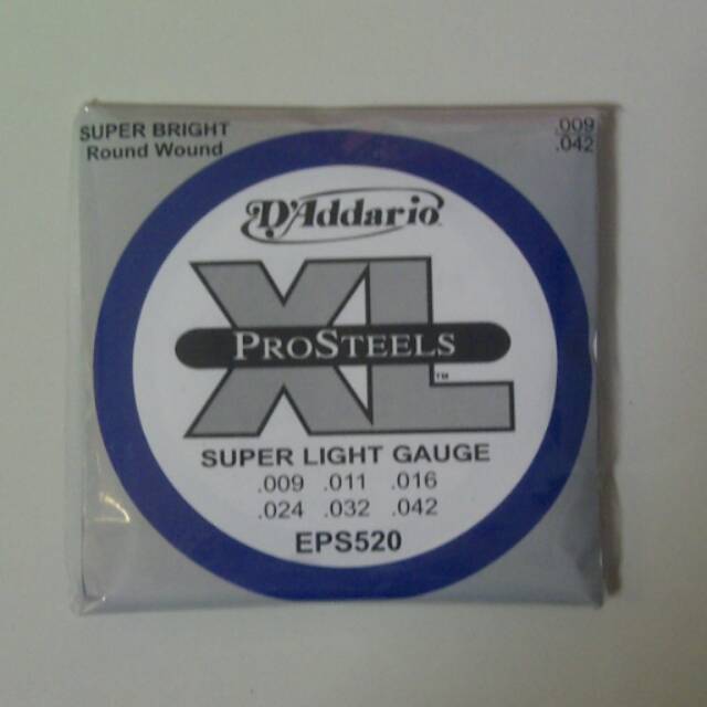 Senar Gitar Elektrik D'addario 009 Daddario D addario