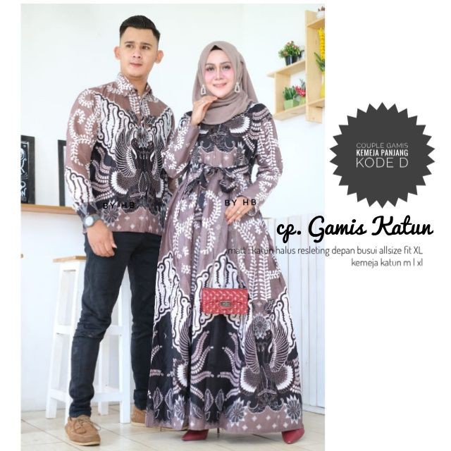 COUPLE GAMIS KATUN KEMEJA PANJANG