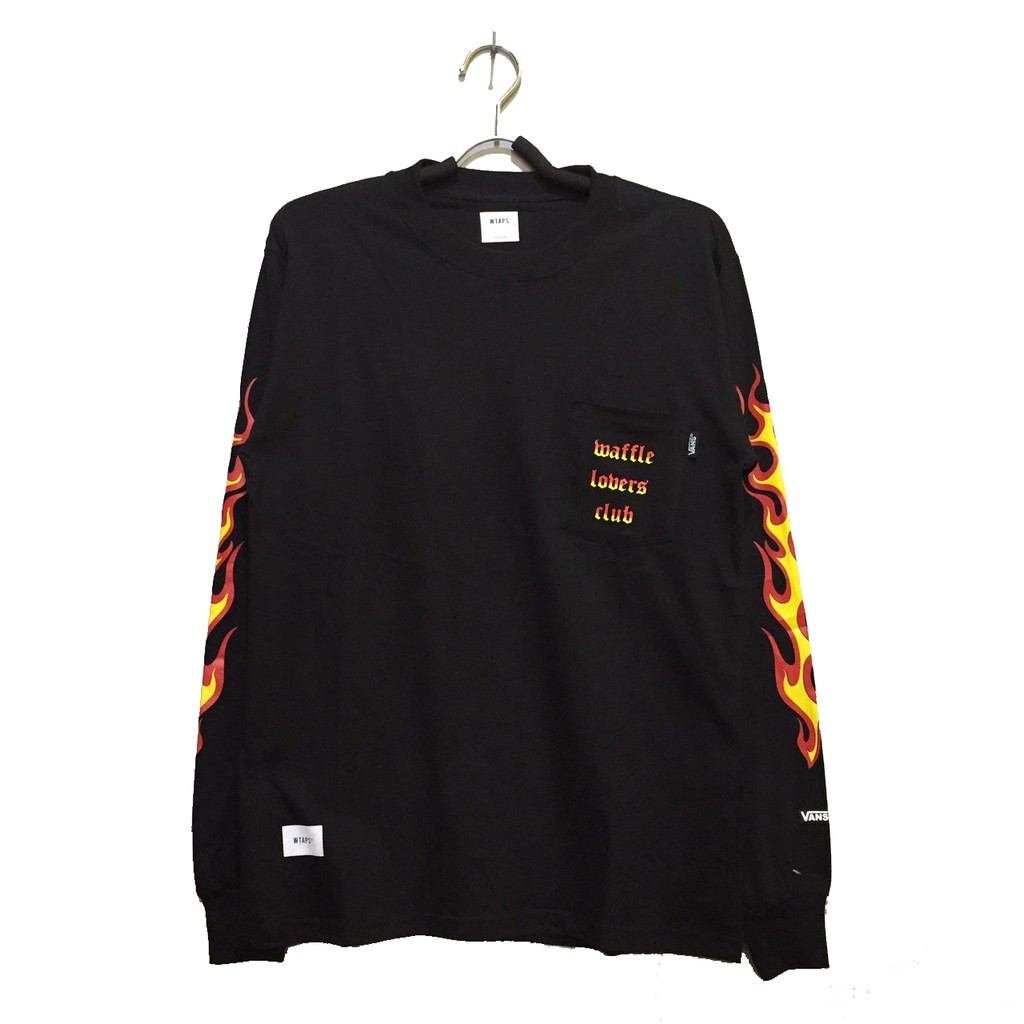 Longsleeve Kaos Lengan Panjang Wtaps x Vans Flame High Quality
