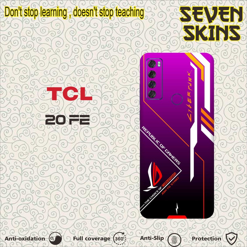 SKIN HANDPHONE DAPAT 2 PCS  TCL 20 FE ROG1