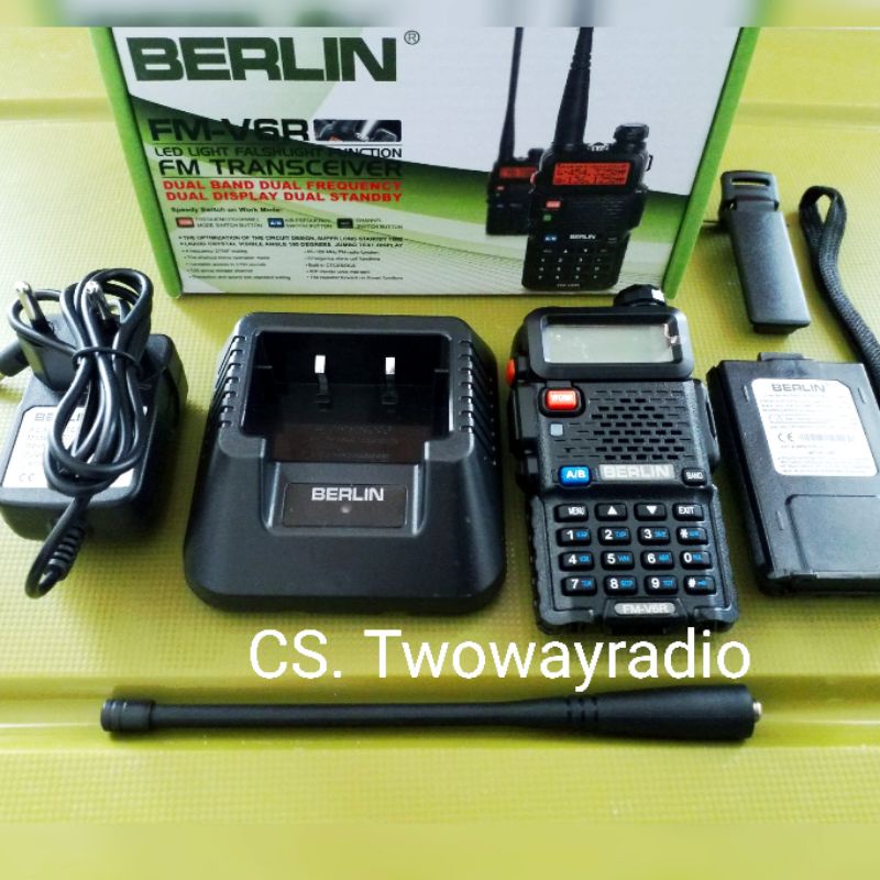 Berlin FM-V6R Handy Talky Dual Band HT FM V-6R  UV-6R alternatif HT Baofeng UV5R UV5