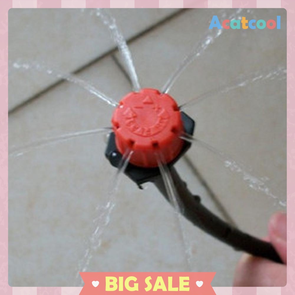 100pcs 1/4 Inch Adjustable Micro Flow Dripper Drip Head Water Dropper