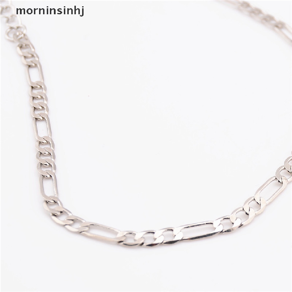 Mornin 1pc Gelang Kaki Rantai Lapis Emas / Silver Untuk Wanita