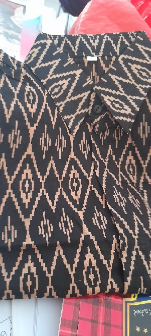 Bswart Batik Hrb026 Kenongo Hem Pendek Padi Pekalongan M L Xl Batik Pria