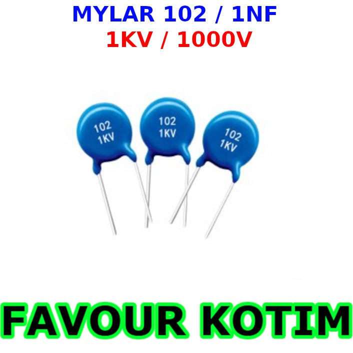 CERAMIC 102 1NF 1KV 102K 1 KV 102M KERAMIK KAPASITOR CAPACITOR FVKOTIM