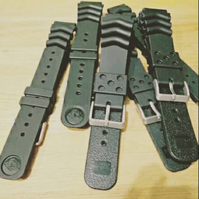 Rubber Strap Tali Jam Tangan Karet Seiko Diver Model Jam Sport Pria