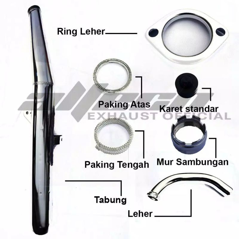 Knalpot Rx King Bobok Altech fullset