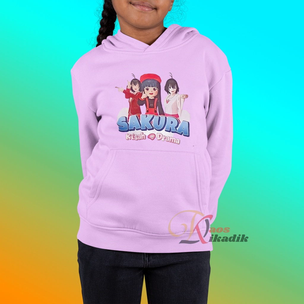 Jaket Sweater Hoodie Sakura School Simulator Anak