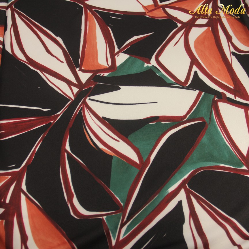 

Alta Moda Cotton Stretch Hitam Motif Tangkai Daun (1M)