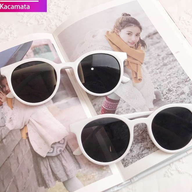 KACAMATA FASHION WANITA / KACAMATA FASHION KOREA / KACAMATA KOREAN-putih - black