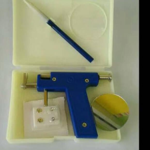 ORIGINAL> Alat Tindik Telinga bayi, anak, maupun dewasa ( Free sepasang anting) ..{&_&}..