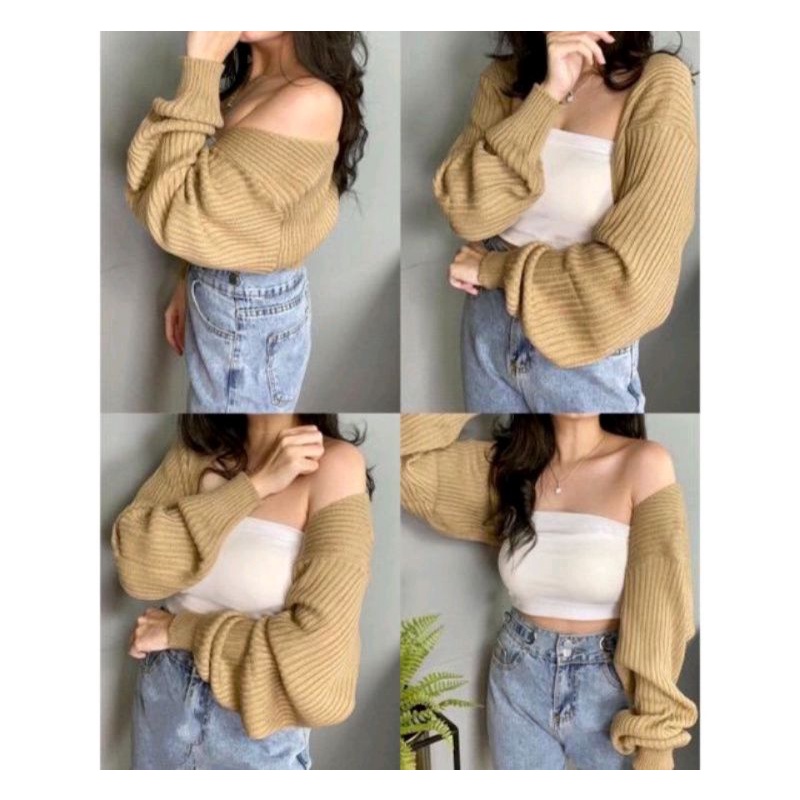 Liam Oversize Crop Cardigan,Bolero Knit, Outer Knit Premium,Crop Cardigan,Cardigan,Crop Bolero Cardigan PREMIUM