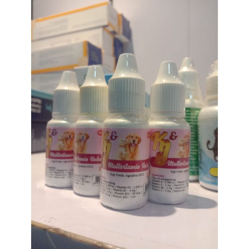 OBAT  Tetes Untuk Kucing dan Dog Multivitamin Untuk Imunitas KJ 10ml