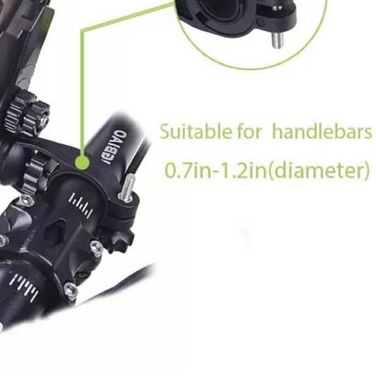 ✫ holder hp sepeda motor holder X bicycle phone holder jepitan hp - Hitam ⅍