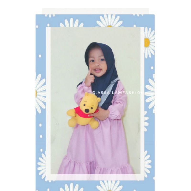 Gamis Pink amira/gamis pink anak /Gamis anak perempuan /gamis katun anak /gamis katun madinah