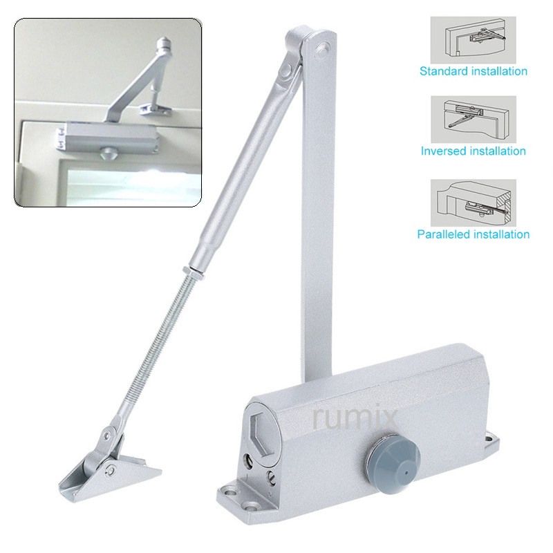 Otomatis Door Closer Penutup Pintu Otomatis Menahan 180 Derajat Non Hold Open Interkey Penahan Dekson