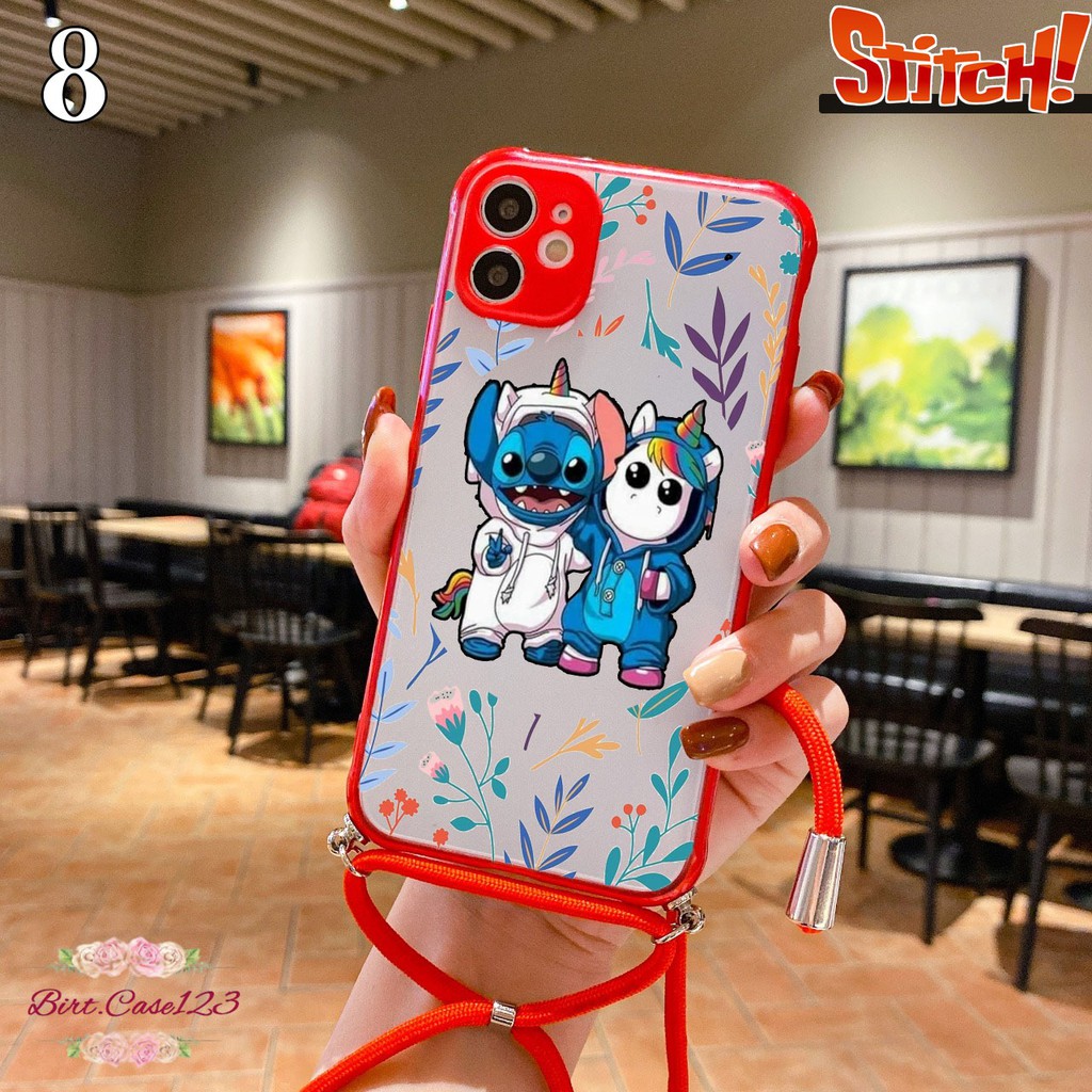 Softcase Slingcase Lanyard Choice STITCH Oppo A3s A1k A7 A5s A12 A11k F9 A15 A31 A8 BC3275