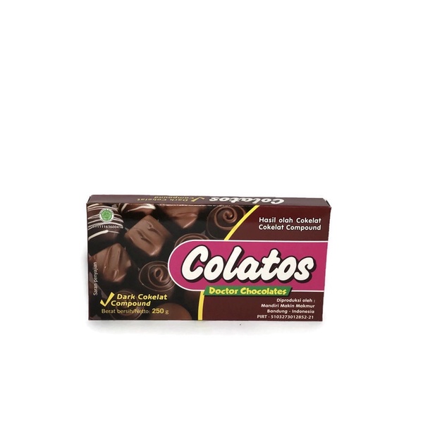 

Coklat batang Dark chocolate colatos 250g