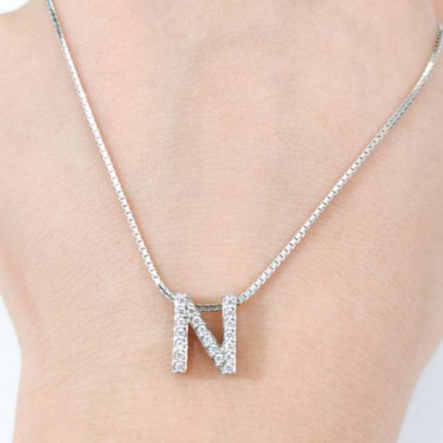 Liontin Emas Prilly Lop U Gold Huruf Alphabet N HALA GOLD (Liontin Saja)