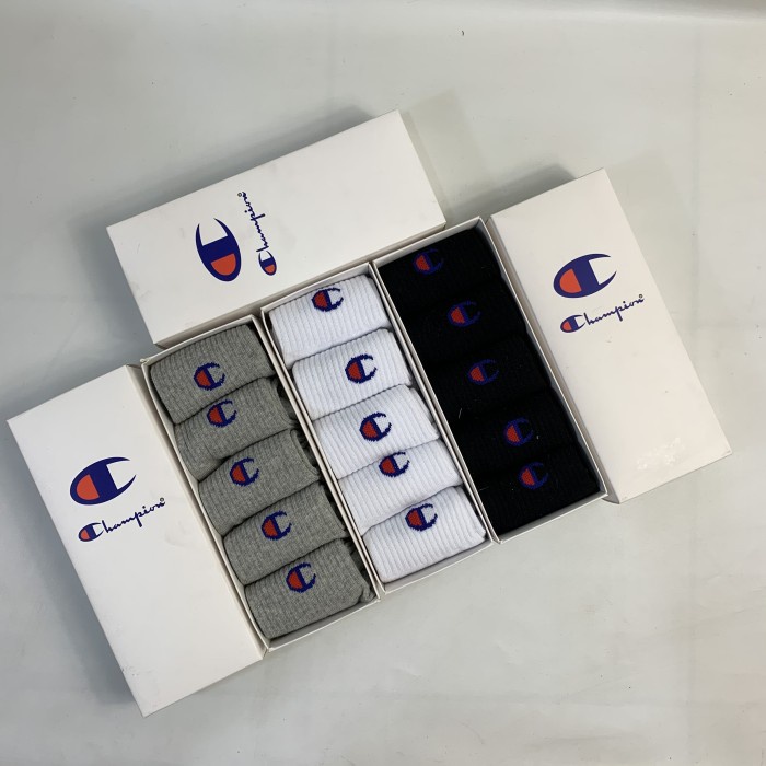 [Aksesoris fashion] Kaos Kaki Champion/Champion Sock Original + Box [Sepatu]