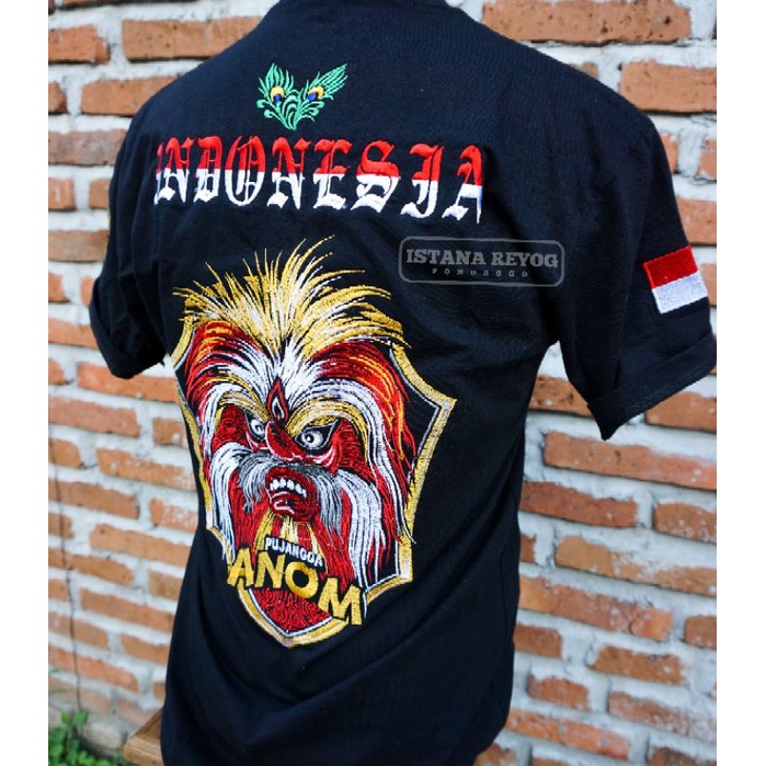 KAOS BORDIR BUDAYA REOG PONOROGO / KAOS GANONG NEW / KAOS BORDIR NEW GANONG   / KAOS JARANAN / BUJANGGANONG