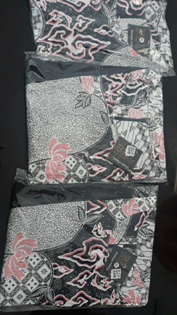 Tey-17 Batik Wanita Asj Sa Hrb026 Kenongo Kemeja Tosca Pendek